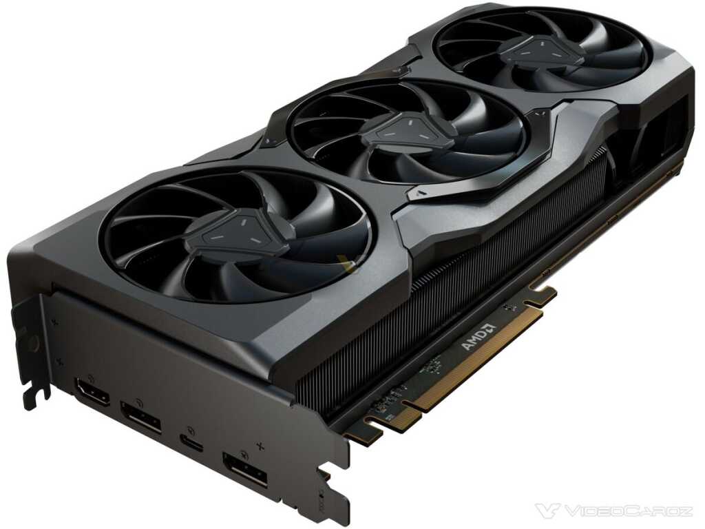 Radeon RX 7900 : AMD corrige sa note, l’USB‑C délivre toujours de l’alimentation 2 Carte graphique AMD Radeon RX 7900 en gros plan, montrant le port USB‑C confirmant la fourniture d’alimentation.