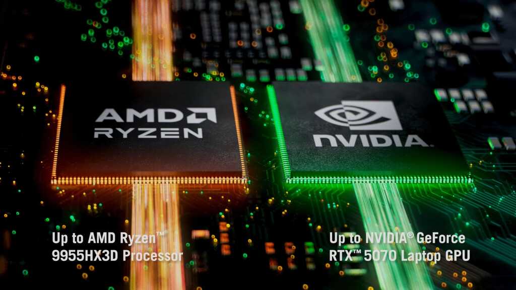 ASUS ROG GR70 : Ryzen 9 9955HX3D et fin du nom NUC pour ce mini PC gaming 8 Vue de l’ASUS ROG GR70 compact, PC gaming avec Ryzen 9 9955HX3D, châssis noir aéré, ports frontaux et éclairage discret.