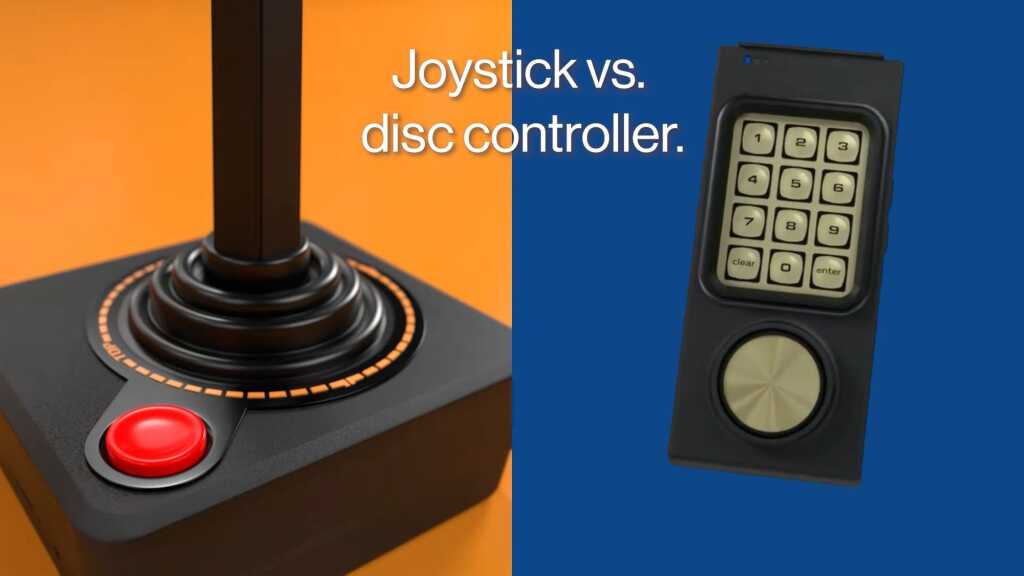 Atari relance l’Intellivision : console rétro HDMI et manettes sans fil à 149 $ 5 Gros plan de l’Intellivision relancée par Atari, console noire avec logo lumineux et deux manettes sans fil, sortie HDMI visi