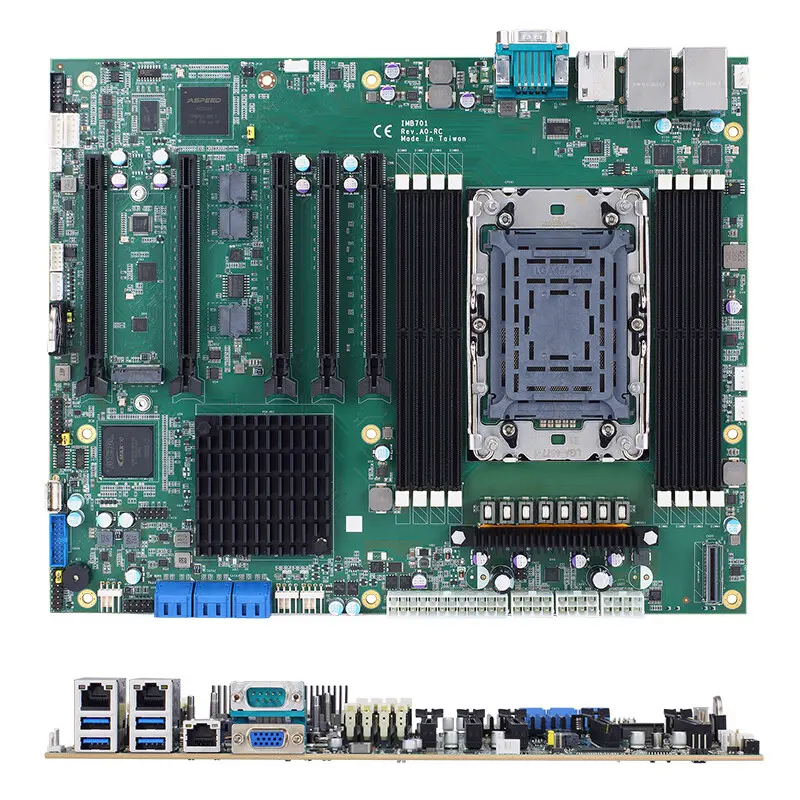 Axiomtek IMB701 : carte mère ATX serveur pour Xeon et IA avec 5 PCIe 5.0 3 Axiomtek IMB701 ATX serveur pour Intel Xeon et IA, 5 slots PCIe 5.0, DDR5, ports I/O complets sur carte mère