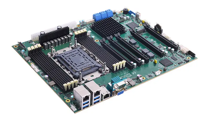 Axiomtek IMB701 : carte mère ATX serveur pour Xeon et IA avec 5 PCIe 5.0 2 Axiomtek IMB701 ATX serveur, Intel Xeon, IA, 5 slots PCIe 5.0, DDR5 ECC, ports riches et connectique industrielle