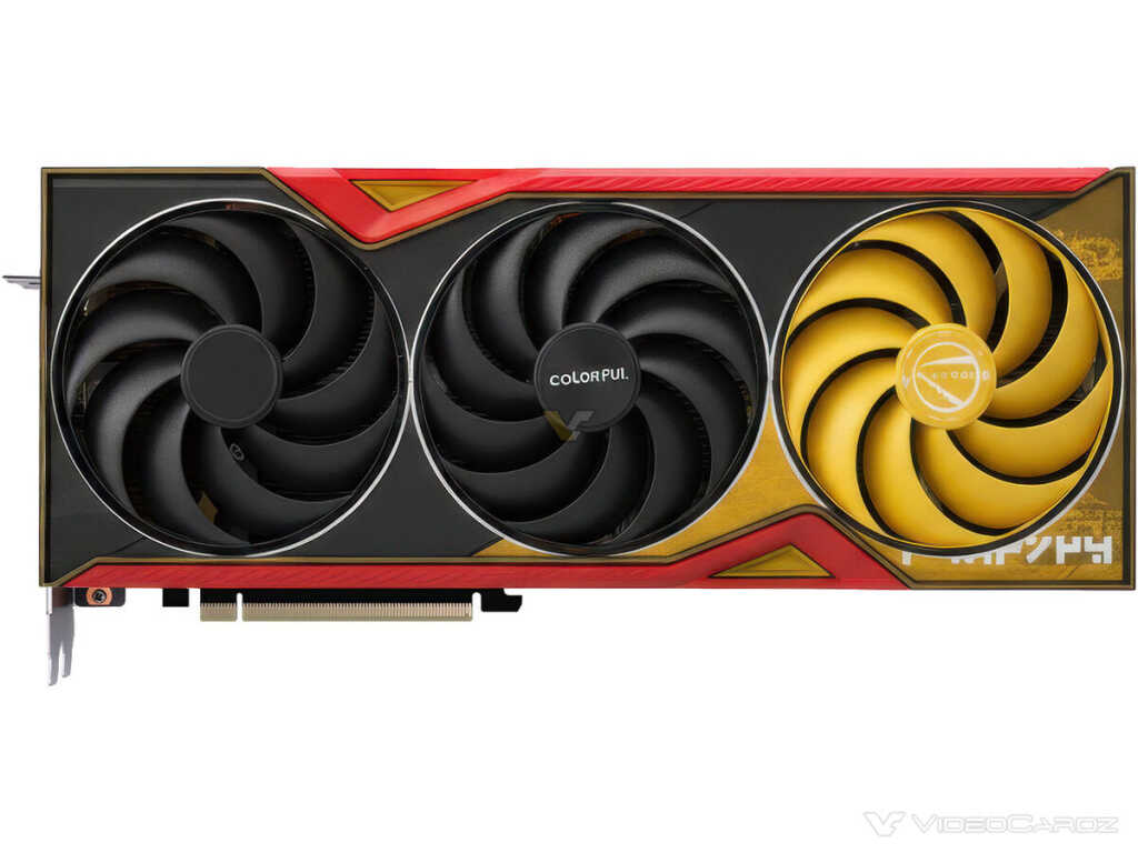 GeForce RTX 5070 Ti Borderlands 4 : l’édition BattleAx limitée de Colorful se dévoile 5 Carte graphique Colorful GeForce RTX 5070 Ti BattleAx en édition Borderlands 4, vue du carénage noir avec accents jaunes et l