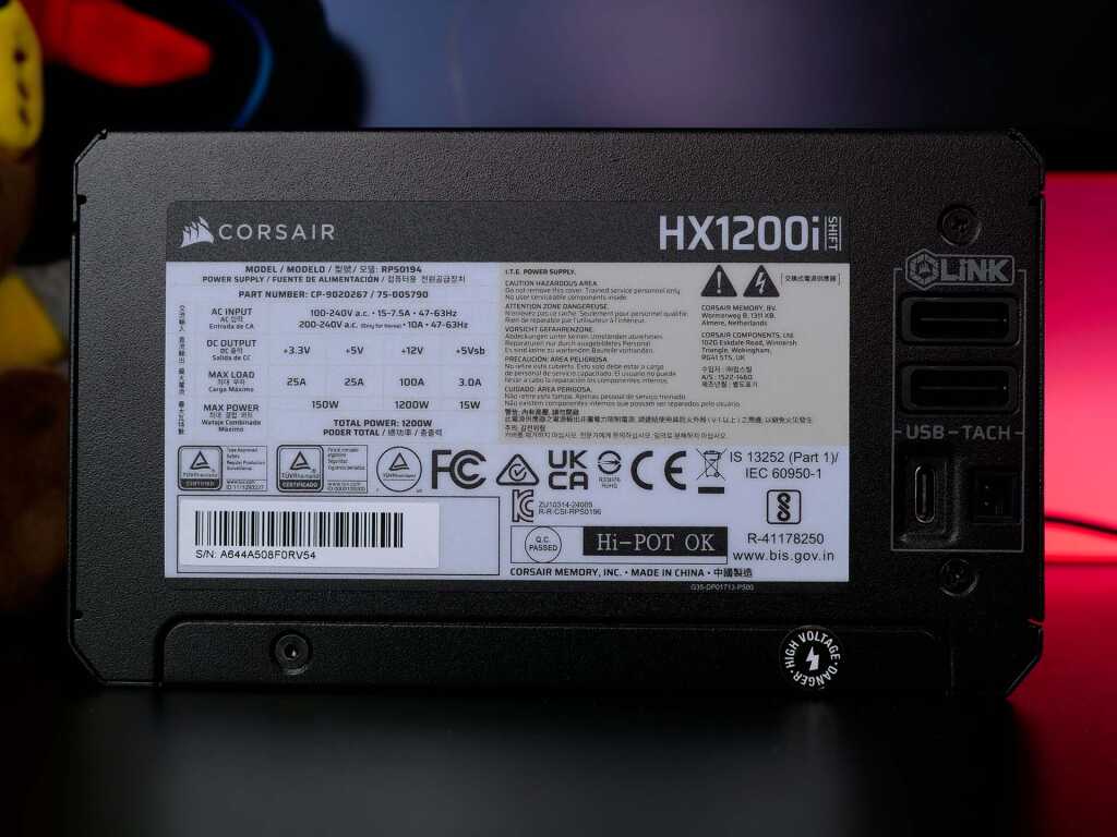 corsair hx1200i shift face icue link
