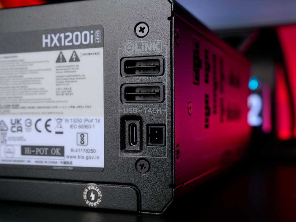 corsair hx1200i shift icue ports