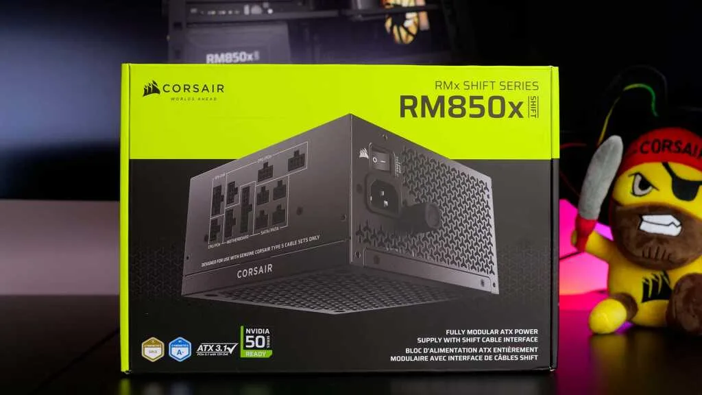 corsair rm850x shift 2025 box recto