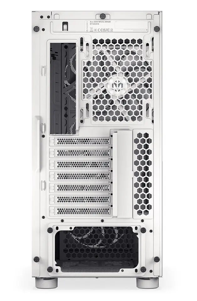 Endorfy Arx 500 White ARGB : un boîtier blanc spacieux livré avec 4 ventilateurs 7 Boîtier PC Endorfy Arx 500 White ARGB, châssis blanc spacieux avec 4 ventilateurs ARGB, airflow mesh, gestion câbles propre