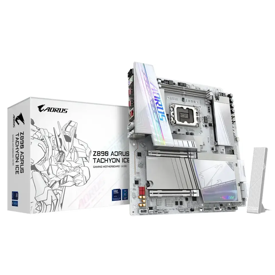 Gigabyte Z890 AORUS Tachyon Ice: record DDR5 à 13010 MT/s et triplé mondial 2 Gigabyte Z890 AORUS Tachyon Ice établit un record DDR5 à 13010 MT/s, overclocking extrême, triplé mondial