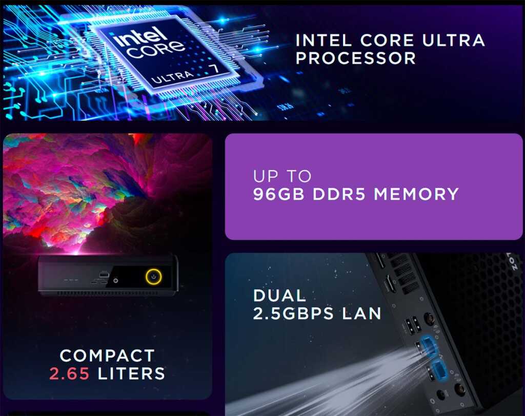 ZOTAC MAGNUS EN275060TC : mini PC 2,65 L avec RTX 5060 Ti et Core Ultra 7 3 magnus en275060tc barebone rtx 5060 ti cspecs