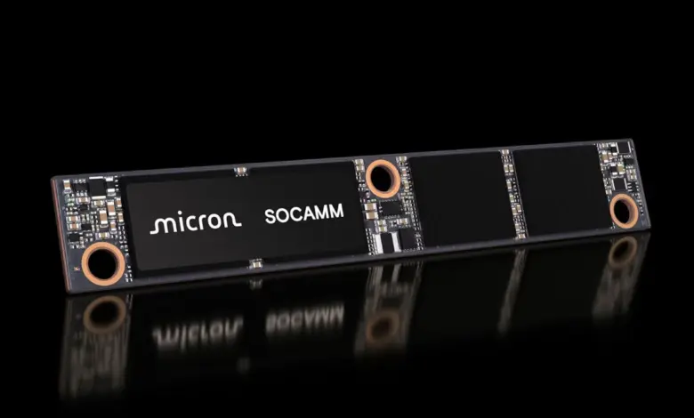 Micron SOCAMM2 : jusqu’à 192 Go en LPDDR5X pour doper les serveurs IA 1 micron socamm2