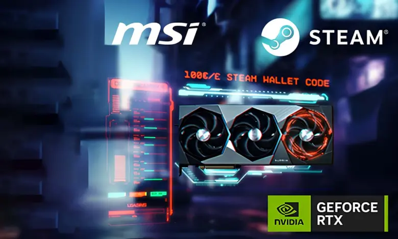 MSI vous rembourse jusqu’à 100 € en carte Steam pour l’achat d’une RTX série 50 1 msi steam rtx 50 cashback france