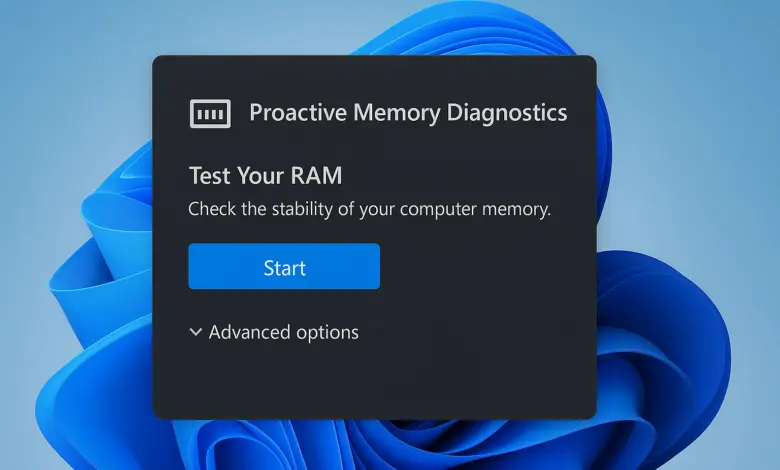 Windows 11 : Proactive Memory Diagnostics traque les soucis de RAM après un crash 1 proactive memory diagnostics hero