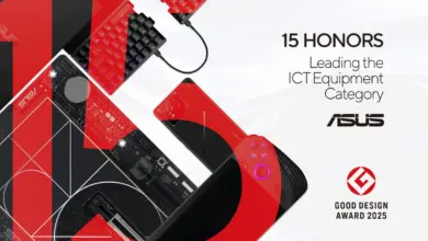 Logo ASUS noir sur fond blanc, design minimaliste, identité marque hardware, high-tech, électronique, PC, périphériques