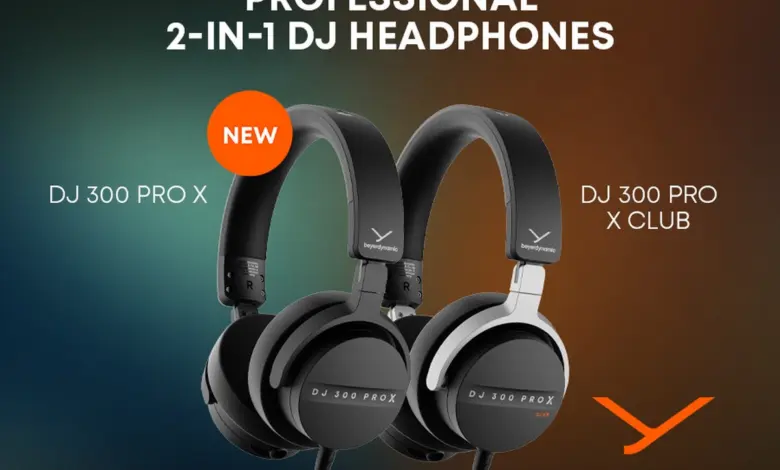 beyerdynamic DJ 300 PRO X : casque DJ 2-en-1 on-ear/over-ear, version CLUB, personnalisation, audio pro