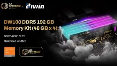 Biwin DW100 DDR5 192 Go (4x48 Go) DDR5-6000 CL28, kit mémoire haute performance optimisé IA pour PC