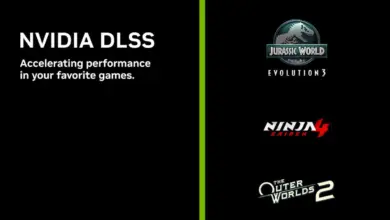 DLSS 4 arrive cette semaine dans The Outer Worlds 2, Bloodlines 2 et Jurassic World Evolution 3 1 Bannières DLSS 4 NVIDIA pour The Outer Worlds 2, Bloodlines 2 et Jurassic World Evolution 3 – upscaling AI, RTX, frame generation