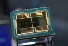 Intel Jaguar Shores accélérateur IA, design final mi‑2026, puce data center, architecture HPC, refroidissement et PCB haute densité