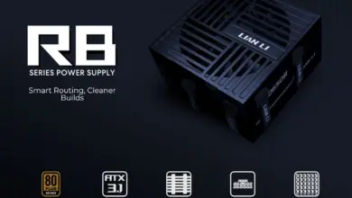 Alimentation Lian Li RB : gestion des câbles intégrée et ATX 3.1 pour PC propres 33 Bloc d’alimentation Lian Li RB ATX 3.1 avec câbles modulaires et connecteurs 12VHPWR, gestion des câbles optimisée