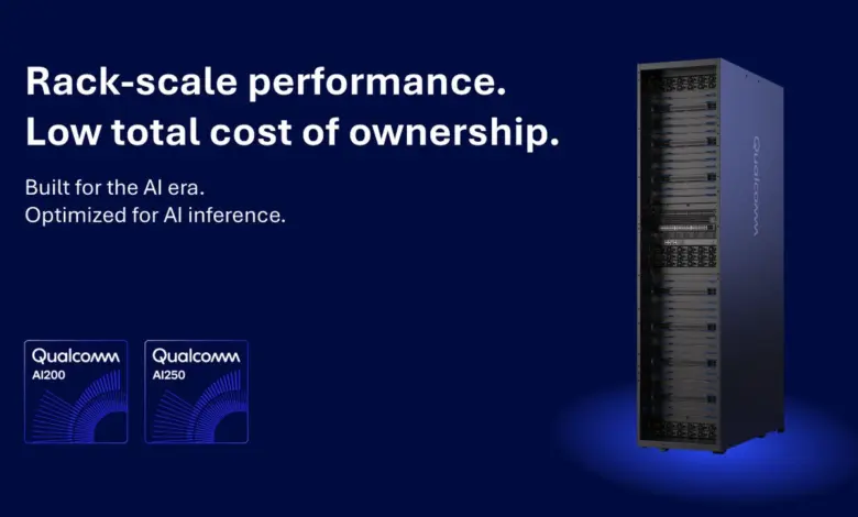 Qualcomm AI200 et AI250 : des cartes et racks IA pour l’inférence à l’échelle data center 1 Cartes Qualcomm AI200 et AI250 en rack serveur, solutions d’inférence IA data center, hardware accélération