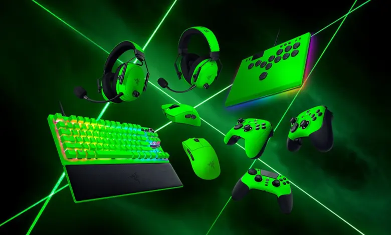Razer Esports Green Collection : les périphériques e-sport passent au vert iconique 1 Razer Esports Green Collection : clavier mécanique, souris gaming, casque et tapis vert néon pour e-sport