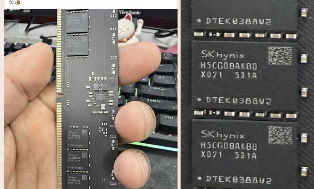 SK hynix dévoile officieusement des puces DDR5 A-die 3 Go données à 7200 MT/s 2 Puces SK hynix DDR5 A-die 3 Go à 7200 MT/s, mémoire haute performance pour PC/serveurs
