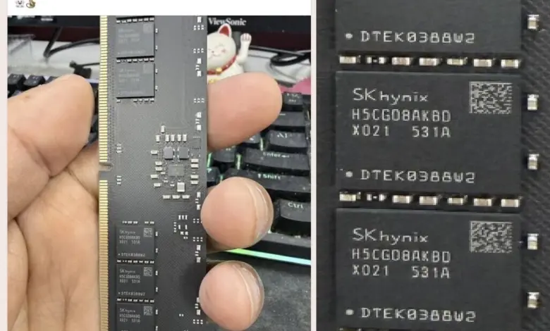SK hynix dévoile officieusement des puces DDR5 A-die 3 Go données à 7200 MT/s 1 Puces SK hynix DDR5 A-die 3 Go à 7200 MT/s, mémoire haute performance pour PC/serveurs