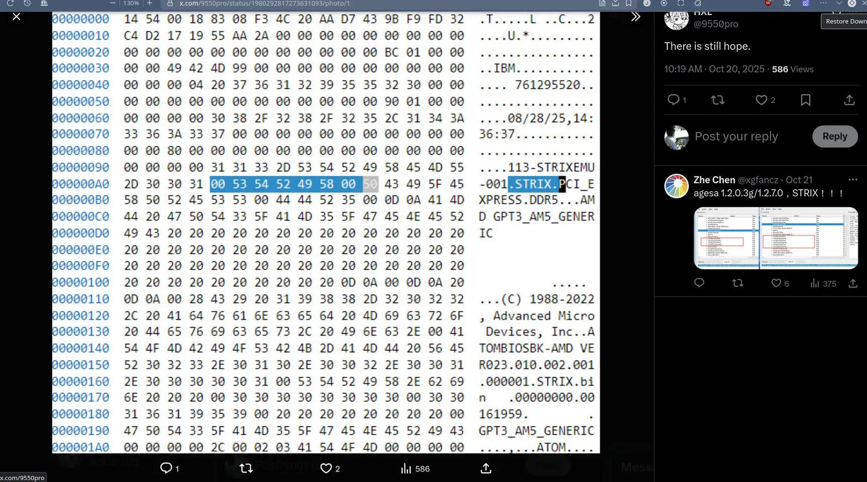 Ryzen 9000G Strix Point en vue : l’AGESA 1.2.7.0 mentionne « STX » aux côtés de Phoenix 3 Capture CPU‑Z Ryzen 9000G/Strix Point: AGESA 1.2.7.0 mention STX aux côtés de Phoenix, spécifications CPU et GPU intégrés