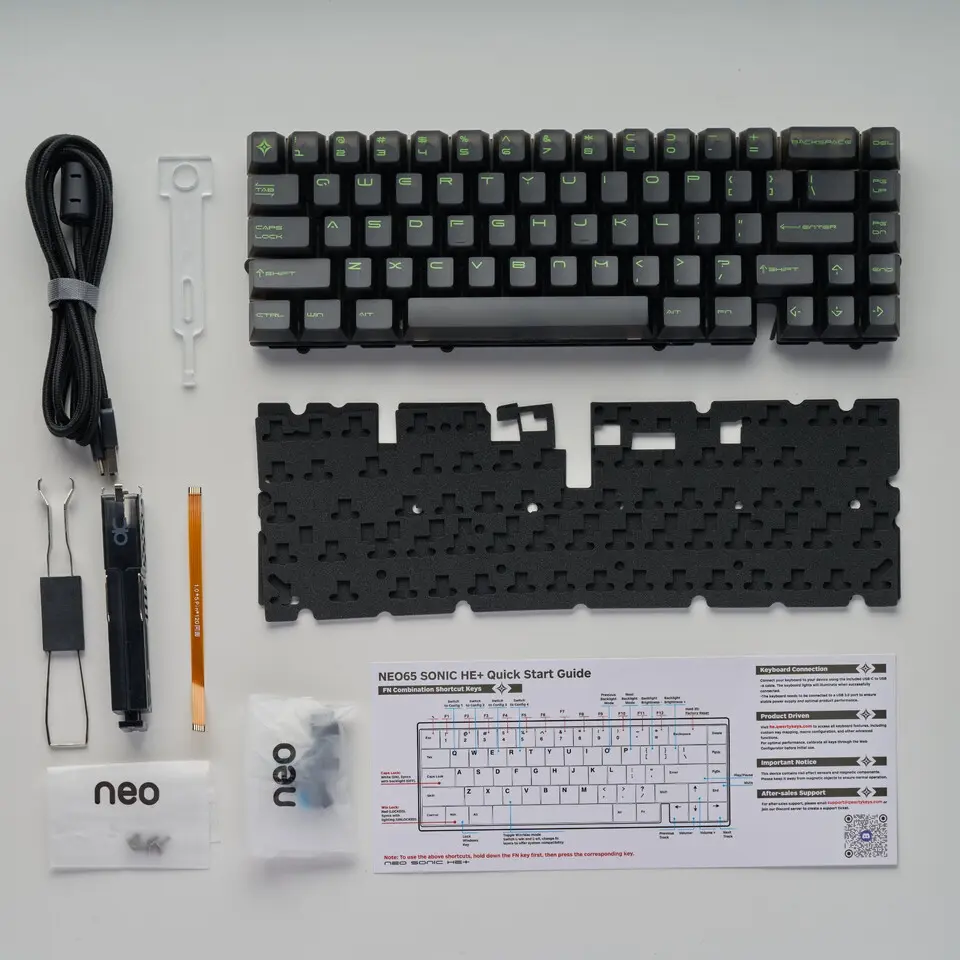 Sonic HE+ pour Neo65 : le kit Hall effect à 80 dollars transforme le clavier 3 Sonic HE+ pour Neo65 : kit Hall effect 80 $, upgrade clavier mécanique, switches magnétiques, performance gaming
