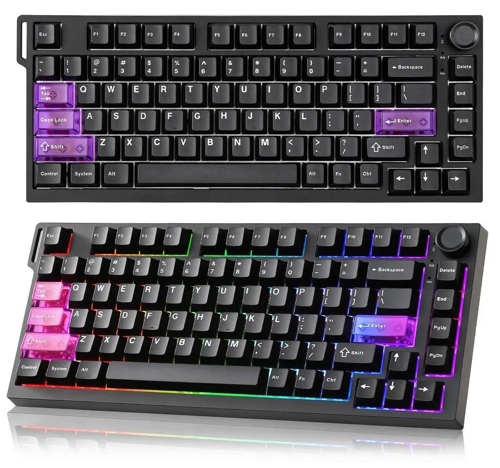 YUNZII RT75 PRO : clavier gaming Dual 8K, switches magnétiques et rapid trigger 2 YUNZII RT75 PRO clavier gaming Dual 8K, switches magnétiques, rapid trigger, layout 75%, RGB, keycaps PBT