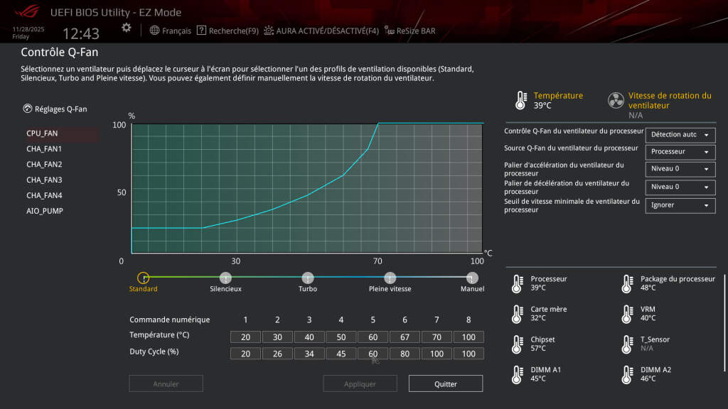Réduire le bruit d'un PC par le Bios