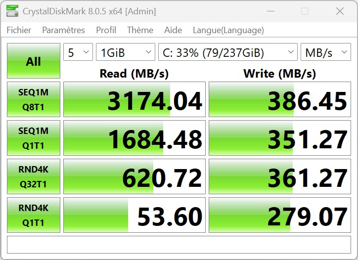COUGAR CFV235 test SSD