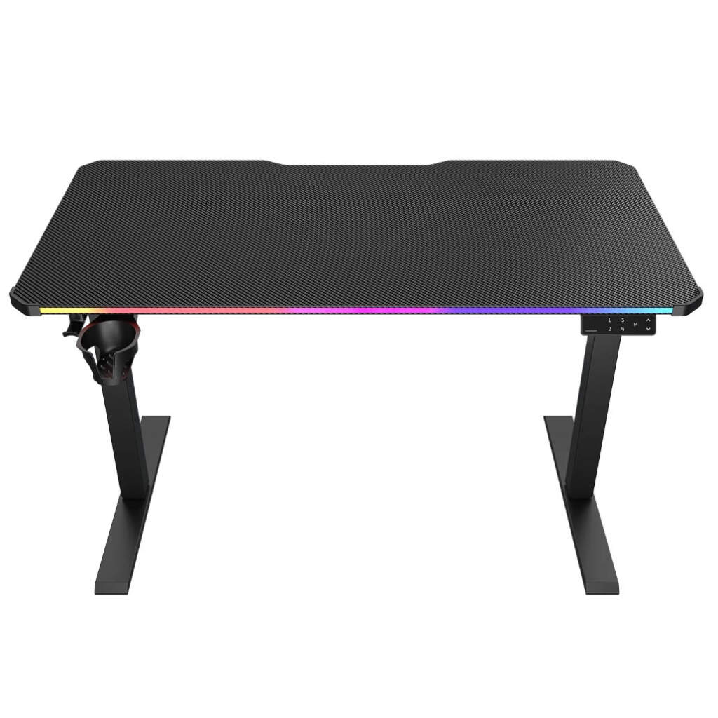 E-Ares 120 : le bureau gaming compact motorisé qui mise sur le RGB et la sécurité 2 Bureau Gaming COUGAR E ARES 120 face