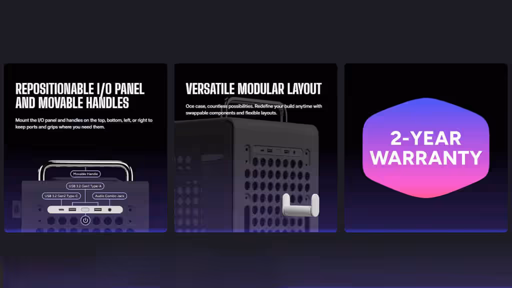 Cooler Master QUBE 540 : le boîtier compact repensé pour la flexibilité, la modularité et la personnalisation 3D 16 Cooler Master QUBE 540 caractéristiques 2