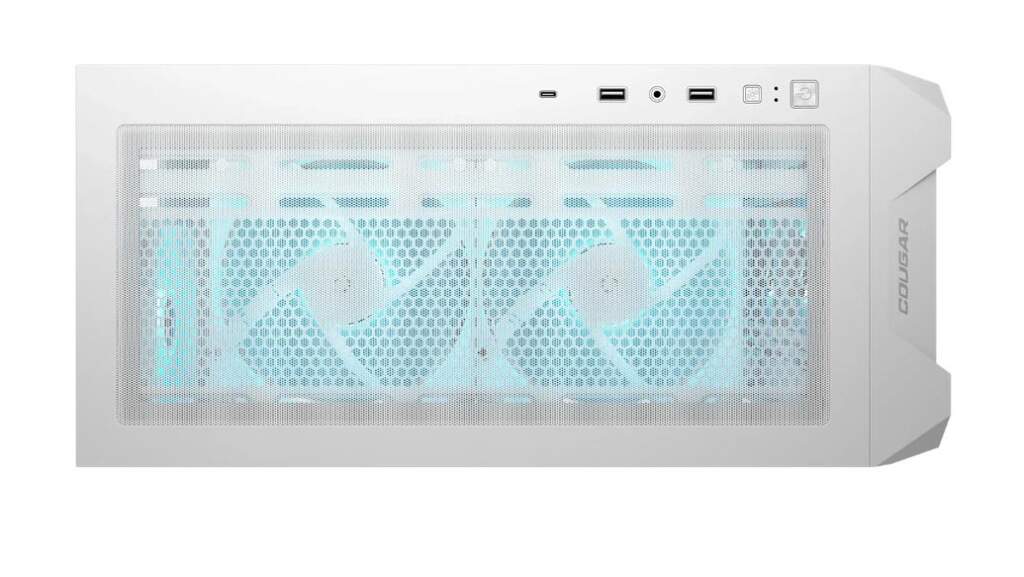 Cougar MX600 Air et Air Pro : le boîtier mid-tower conçu pour un flux d’air maximal et une compatibilité étendue 6 Cougar MX600 Air Pro blanc dessus