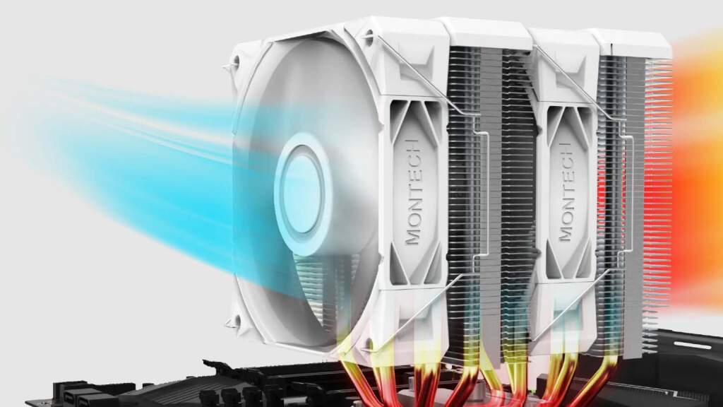 MONTECH NX600 et NX600 ARGB : le refroidissement double tour hautes performances à prix imbattable 3 MONTECH NX600 double tour