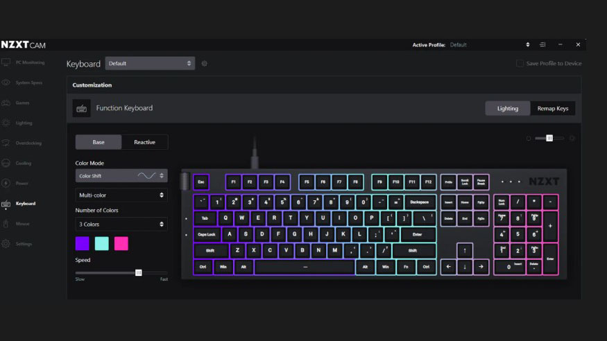 NZXT CAM se met à jour : améliorations de l’éclairage et du firmware 2 NZXT CAM clavier
