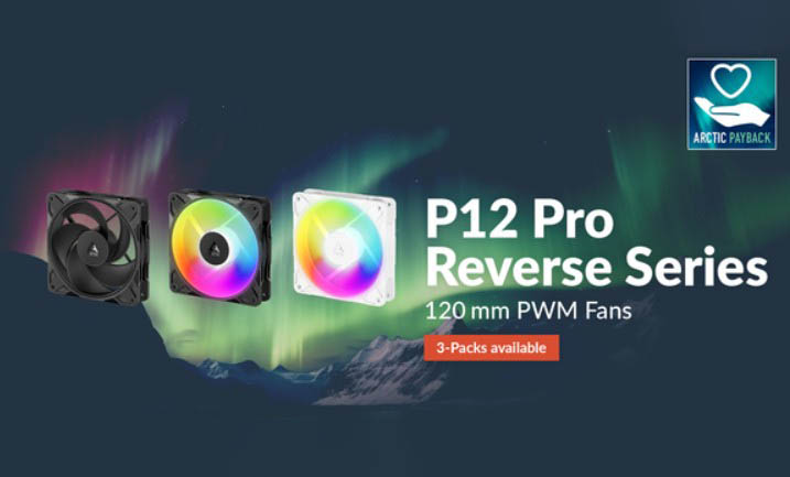 ARCTIC complète sa gamme P12 Pro Reverse : de nouvelles versions blanches et A-RGB disponibles 1 P12 Pro Reverse Couv