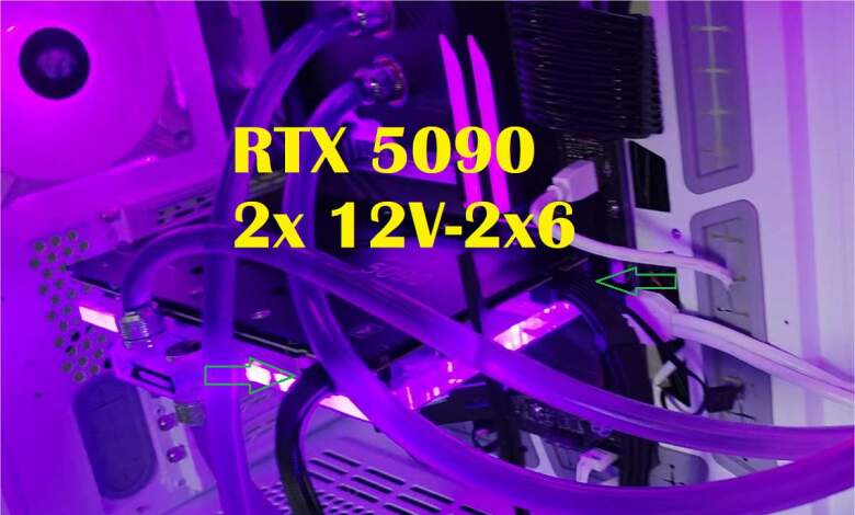 RTX 5090 mod 2x 12v 2x6
