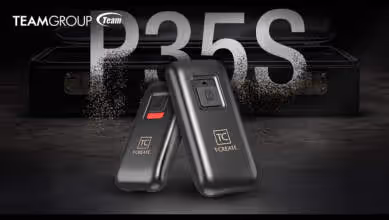 T-CREATE EXPERT P35S : le premier SSD externe au monde avec destruction intégrée des données 4 Teamgroup SSD externe P35S Couv
