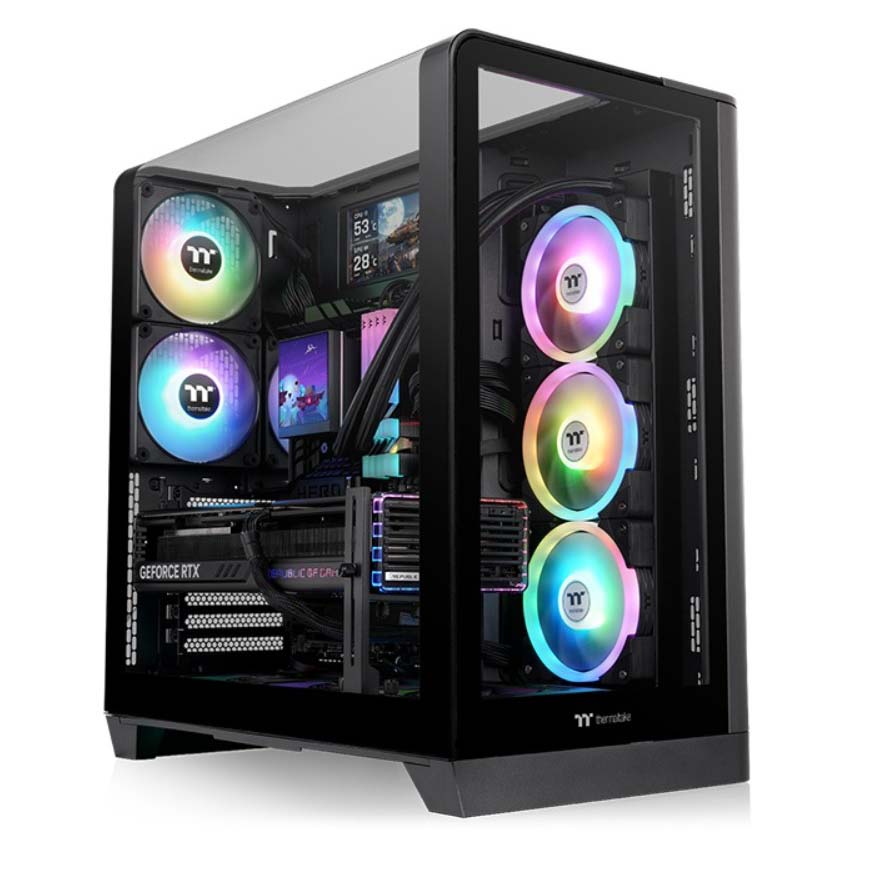 Thermaltake présente le View 390 TG, un boîtier panoramique élégant pour PC de nouvelle génération 2 Thermaltake View 390 TG noir