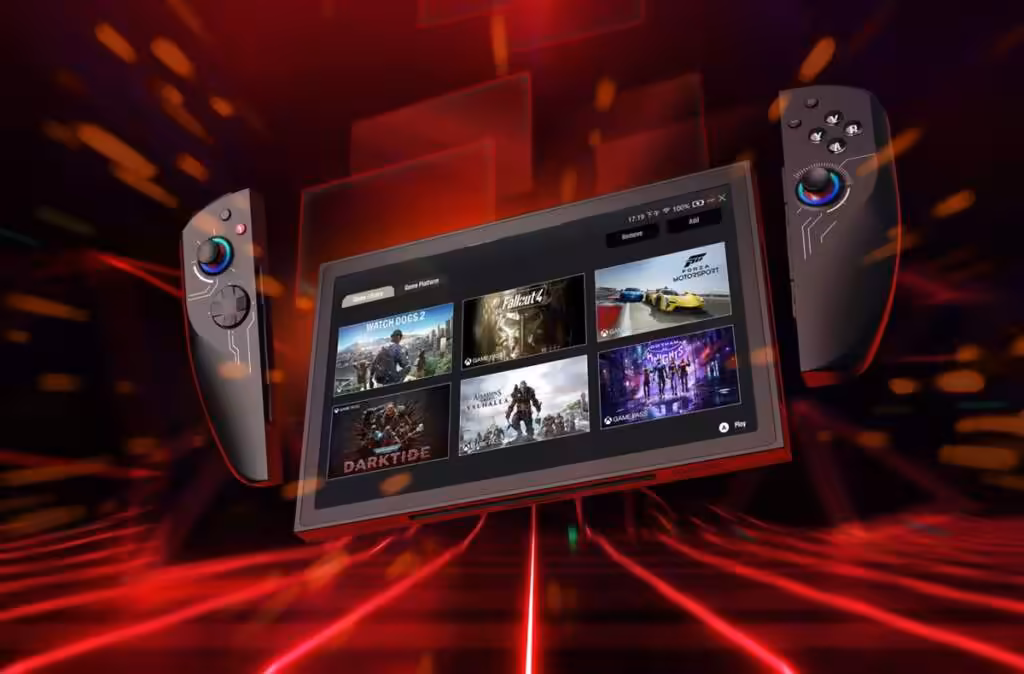 Acer Nitro Blaze retardé : les consoles Windows restent sur la glace en 2026 2 Vue de profil du portable Acer Nitro Blaze montrant le châssis, les aérations et le design graphique lié aux GPU dans le cadr