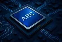 L’image illustre le futur iGPU Arc B390 intégré aux processeurs Intel Panther Lake. Elle est générée par intelligence artificielle