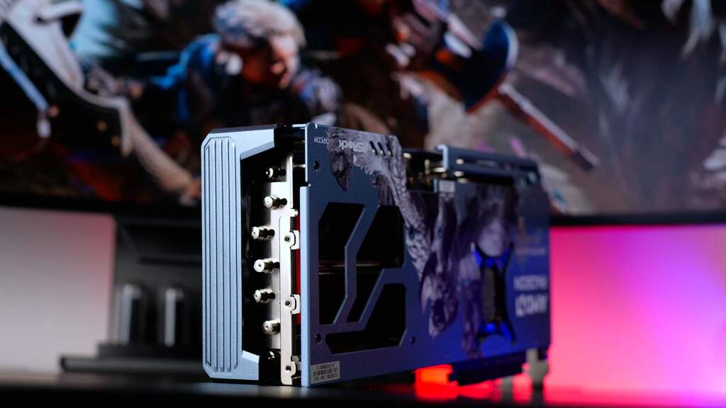 Unboxing de la ASRock Radeon RX 9070 XT Monster Hunter Wilds Edition 13 asrock amd radeon rx 9070 xt steel legend monster hunter 16 go back