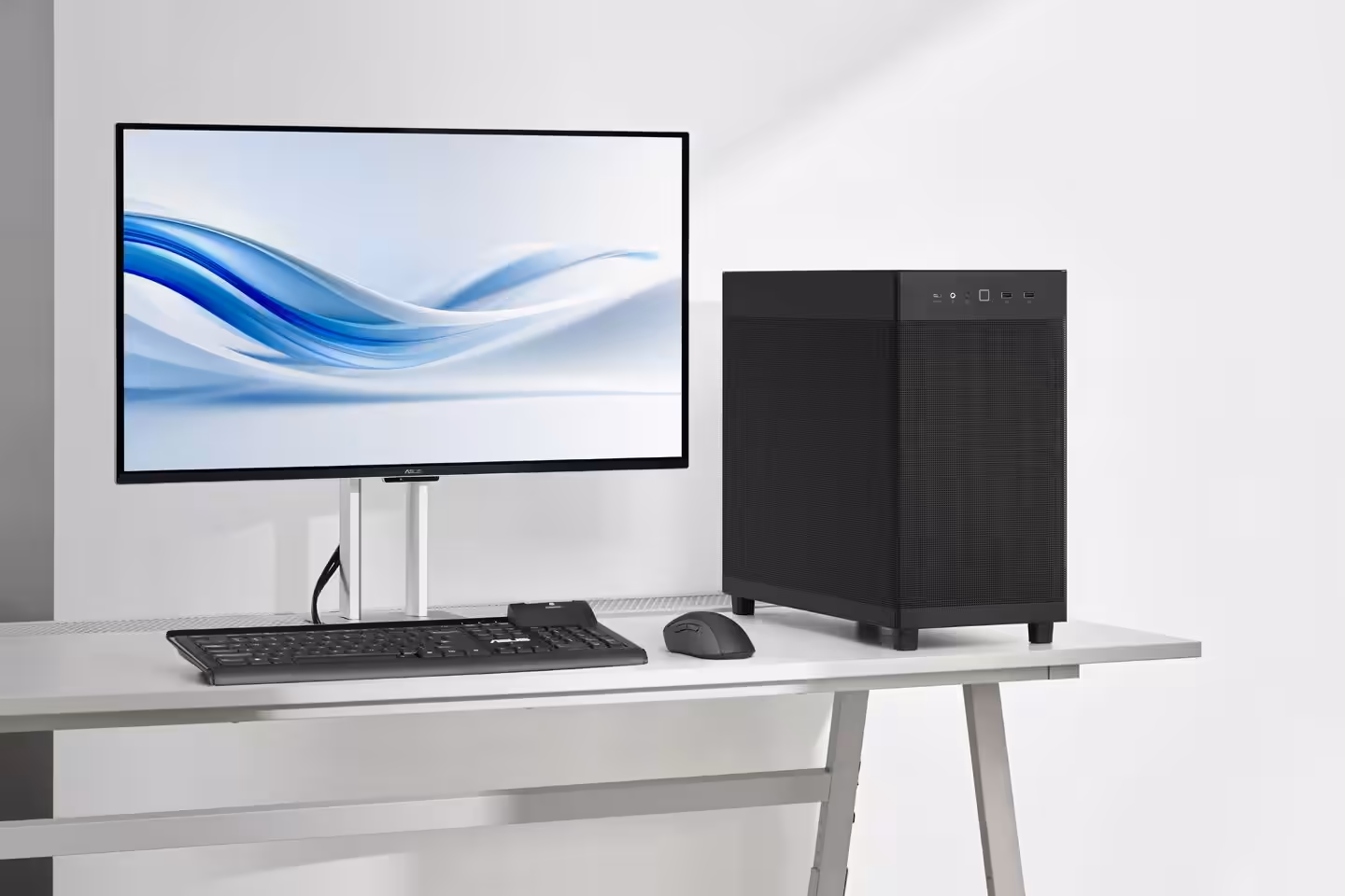 Boîtier ASUS Prime AP303 44 L compact, ATX, support gros GPU, airflow optimisé, mesh avant, ventilation efficace