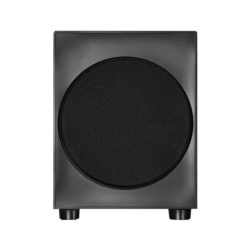 Boîtier Chieftec The Cube mATX vue latérale ressemblant à une enceinte, ventilateur 200 mm et place pour GPU 33,5 cm