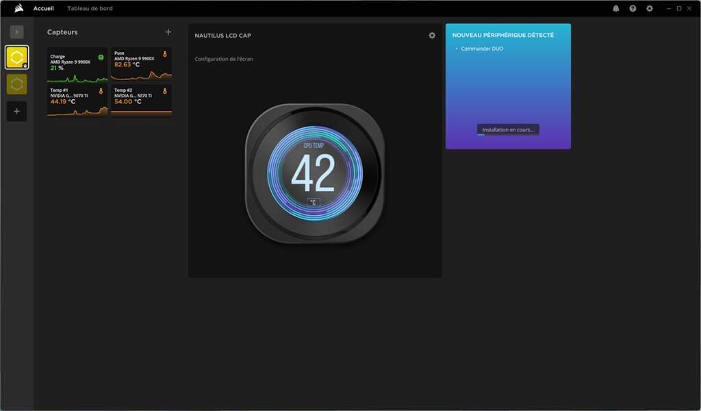 corsair commander duo test icue