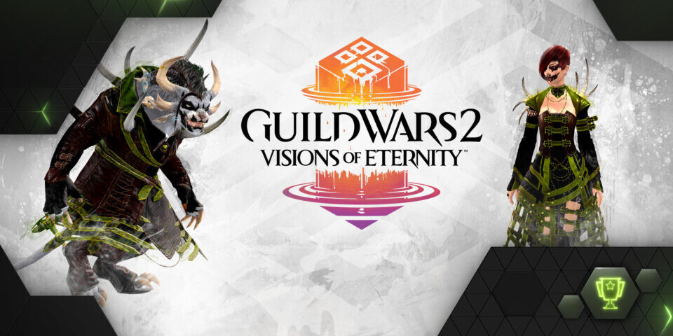 Logo GeForce NOW et capture Blackwell affichés sur écran PC, streaming cloud gaming RTX, compatibilité GPU NVIDIA, performance et latence