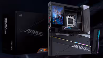 Carte mère X870E AORUS XTREME X3D AI TOP : GIGABYTE muscle l’AM5 avec OC IA et DDR5 9000+ 1 Carte mère GIGABYTE X870E AORUS XTREME X3D AI TOP, socket AM5, OC IA, DDR5 9000+, VRM haut de gamme, PCIe 5.0
