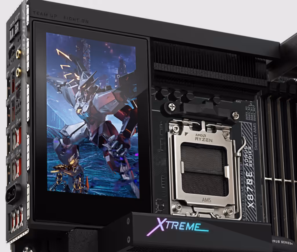 gigabyte x870e aorus xtreme x3d ai top lcd 5