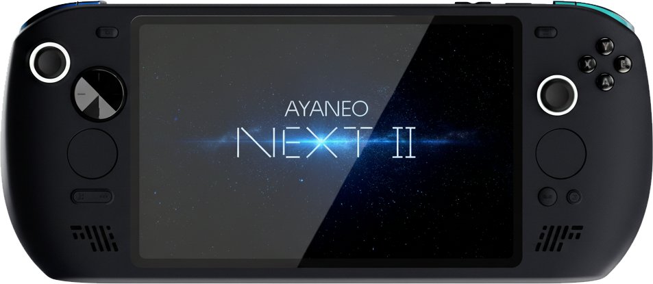 Vue rapprochée de la console portable GPD Win 5 équipée du chipset AMD Strix Halo tenue par un joueur, boutons et écran visib