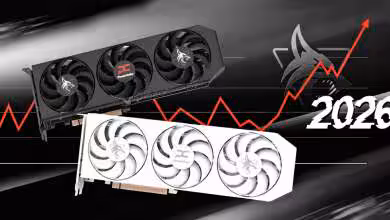 Hausse des prix GPU en 2026 : PowerColor alerte et conseille d’acheter avant fin d’année 48 Carte graphique PowerColor devant un fond neutre, illustration de la hausse des prix GPU en 2026 et conseil d'achat avant la
